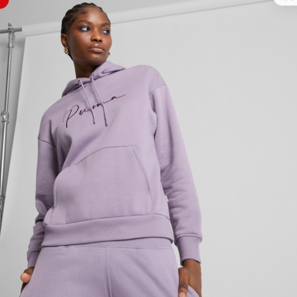 NWT Puma Woman’s purple script hoodie sz Small